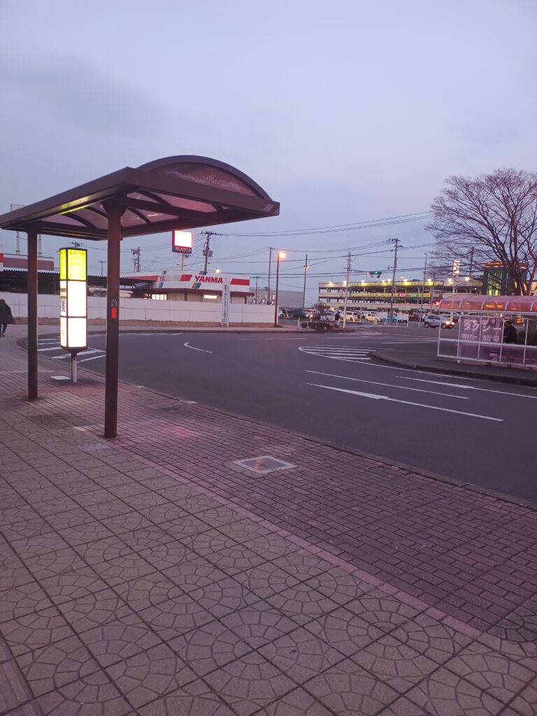 館腰駅 仙台空港行バス乗り場の画像